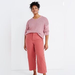 Madewell Curvy Slim Emmett Wide Leg Crop Pants Color New Copper and Size is 36